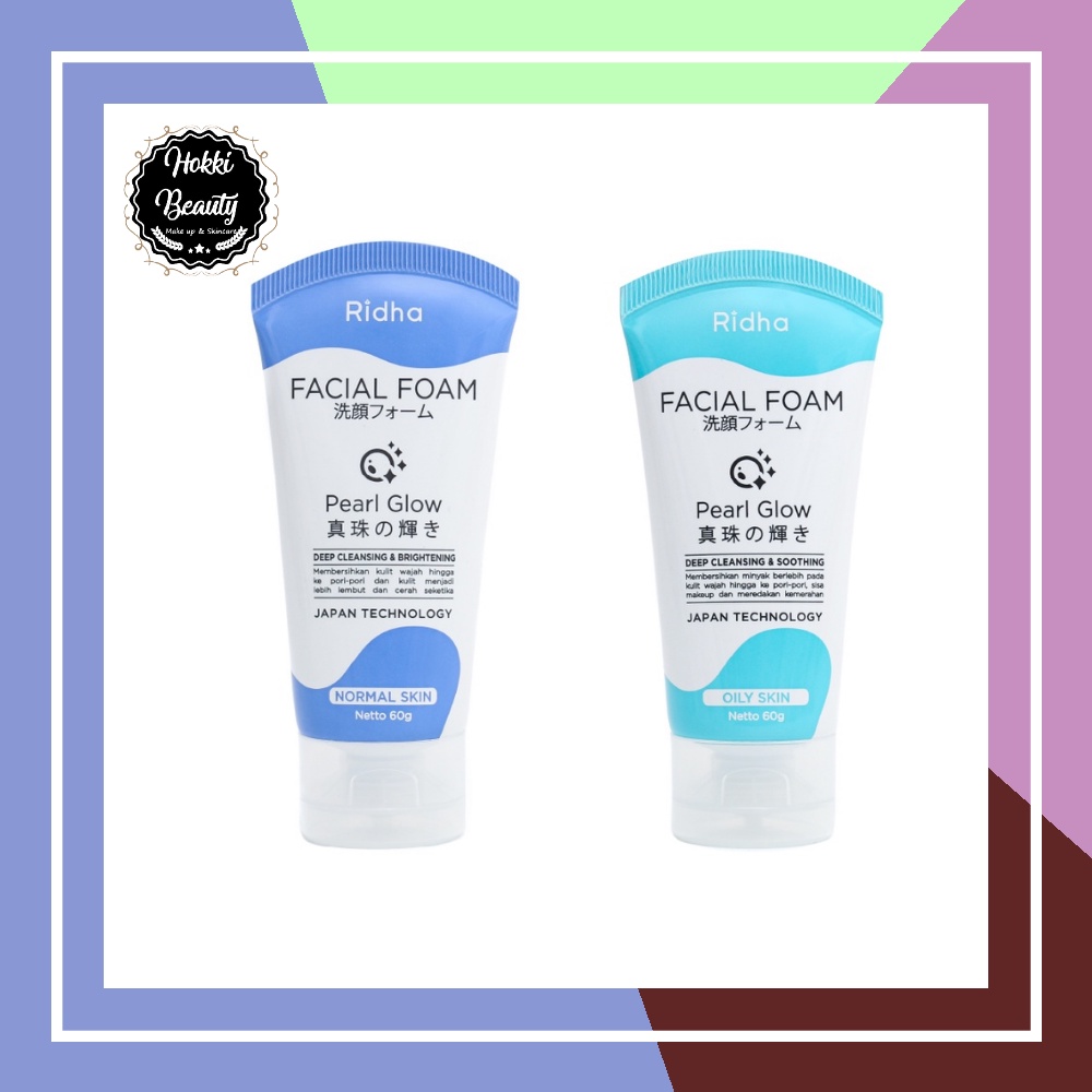 Ridha Facial Foam Japan Pearl Glow Normal Skin - OILY SKIN