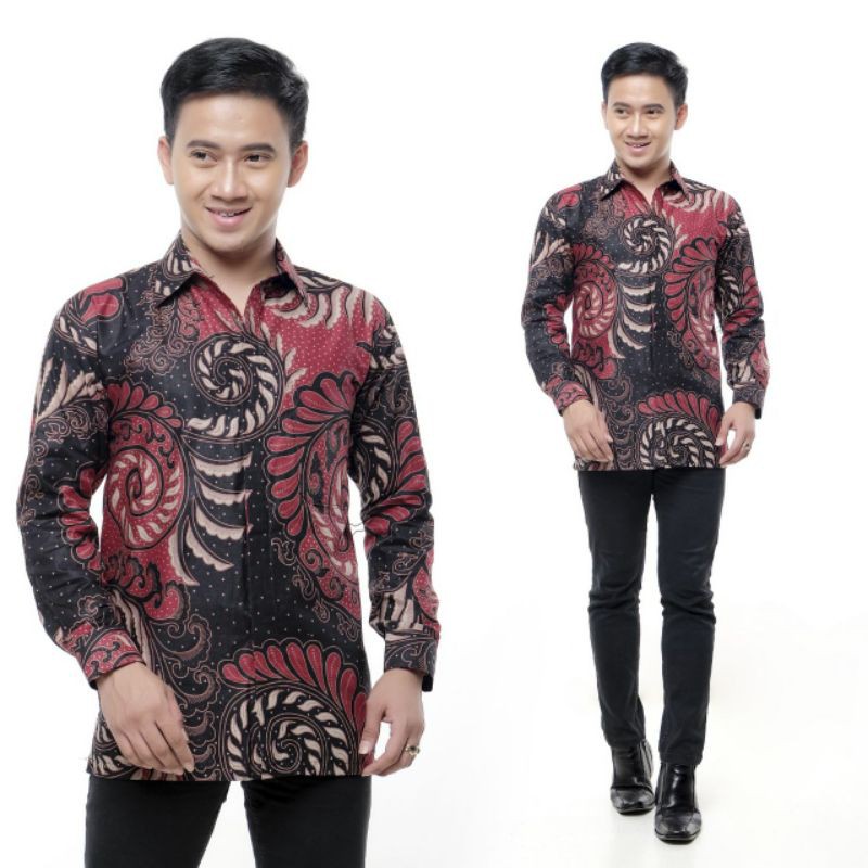 COUPLE BATIK TUNIK KEMEJA EMHABATIK BATIK TERLARIS-Kemeja puserabng
