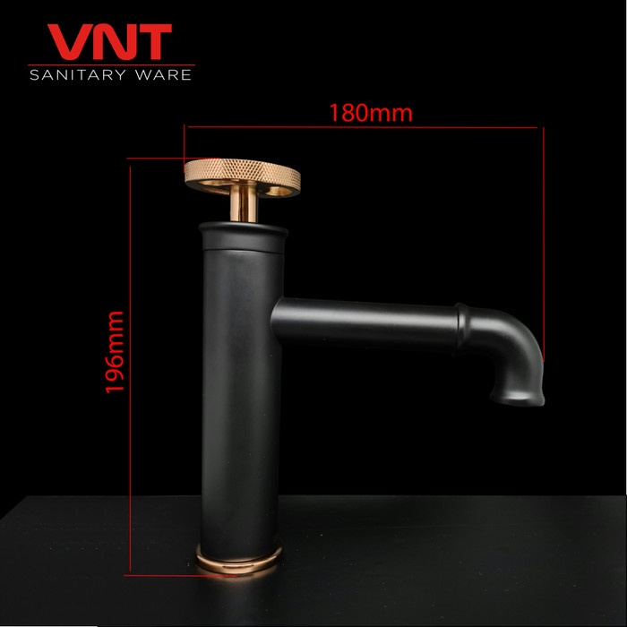 VNT Keran Wastafel Panas Dingin Kran Air Washtafel Industrial Style Hot Cold Basin Faucet