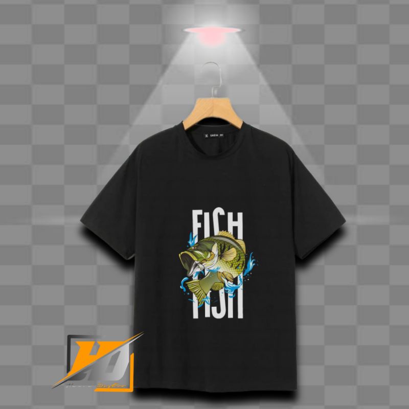 Kaos baju ikan channa fish anak laki-laki/perempuan murah