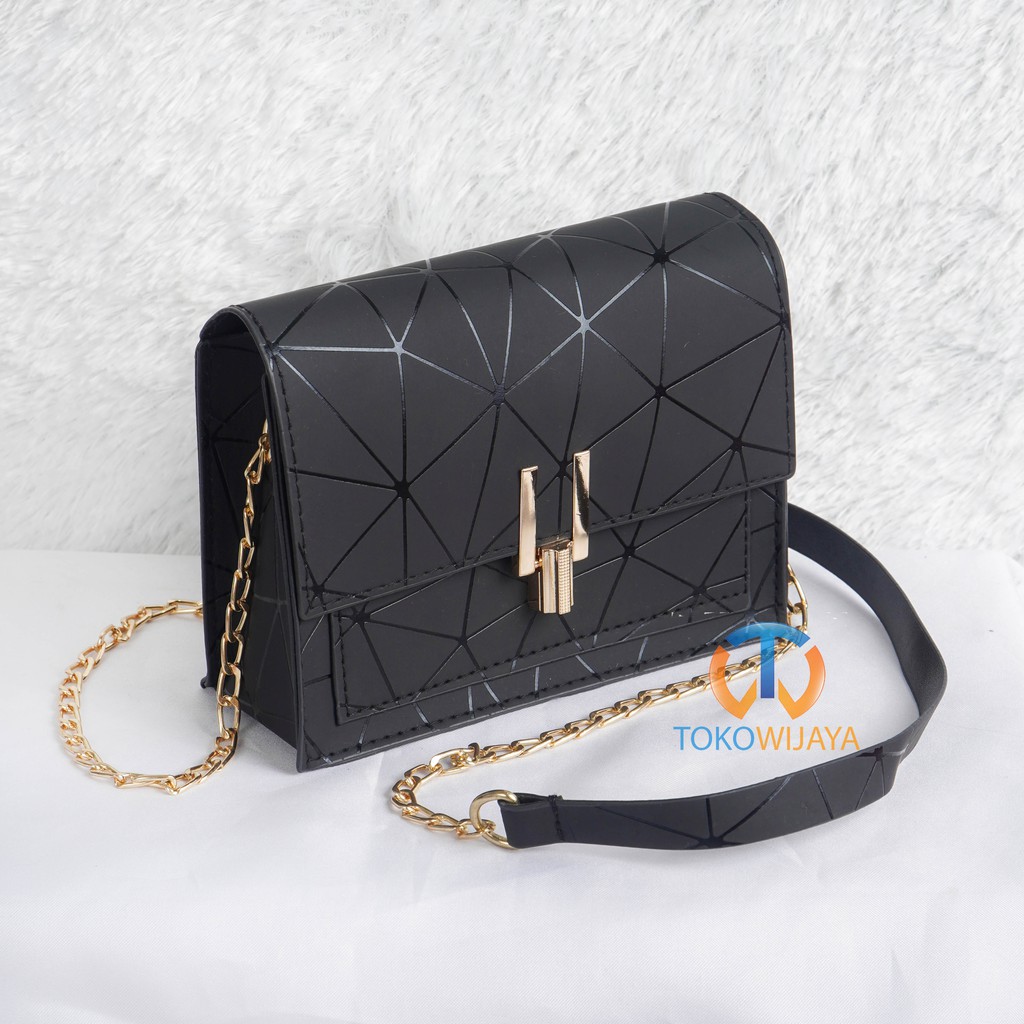 Tas Selempang Wanita  Prisma Pentagram Fashion Sling Bag Style Korea | Tas Prisma Wanita