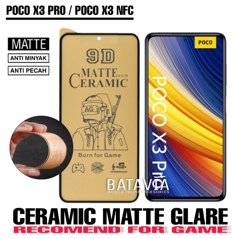 Jual Matte Glass Xiaomi Poco X3 Poco X3 Pro Ceramic Matte Full Layar Premium Anti Pecah Shopee 7554