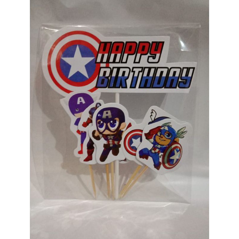 Topper Cake Captain America