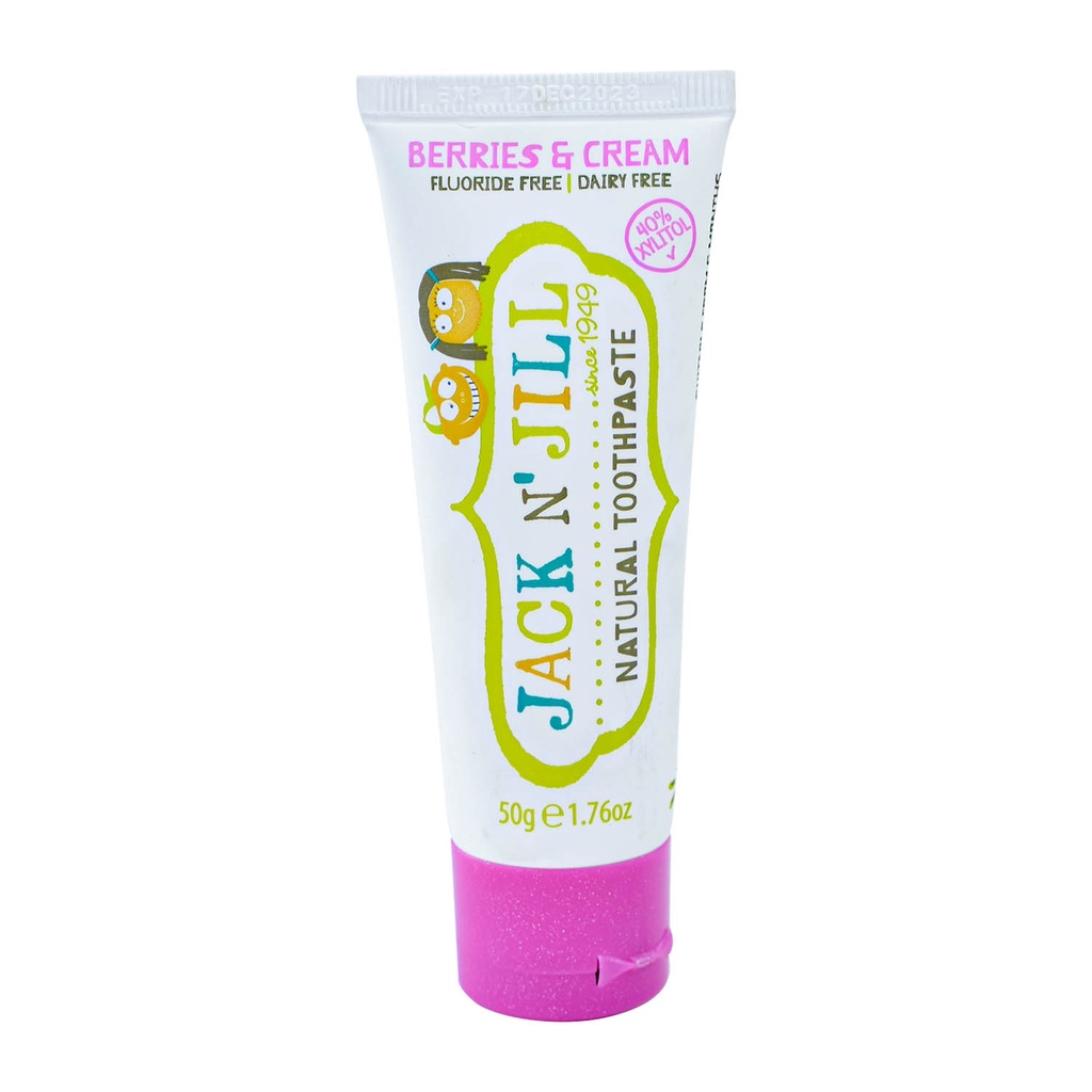 Jack N Jill Natural Toothpaste Berries &amp; Cream 50 Gr