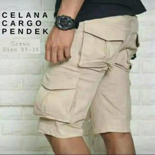  Celana  Cargo Pendek  Pria Premium Bahan  Twill  Strecth 