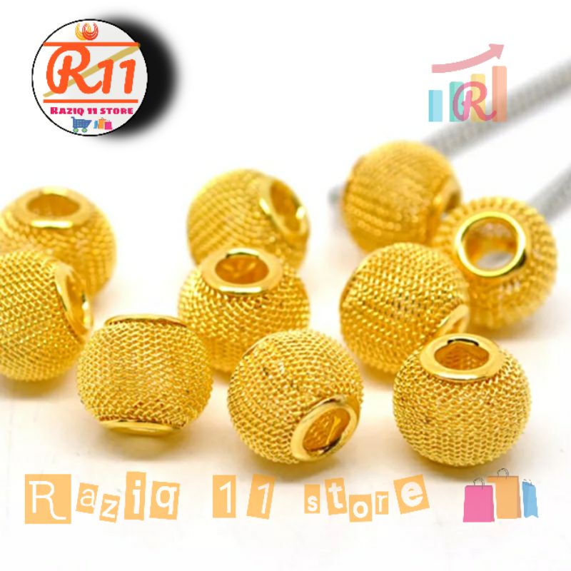 Charm Pembatas Gelang Batu Bahan Craft Liontin Gelang Tali Kawat