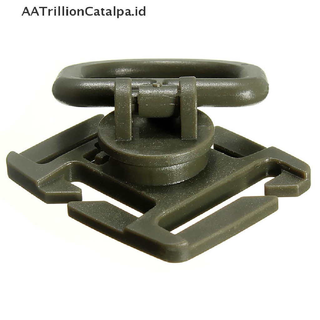 Aatrillioncatalpa 2PCS Gesper D-Ring Swivel 18MM 25MM Untuk Strap Webbing MOLLE