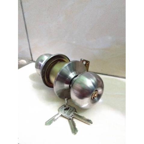 Kunci pintu bulat kunci kamar mandi stenlis