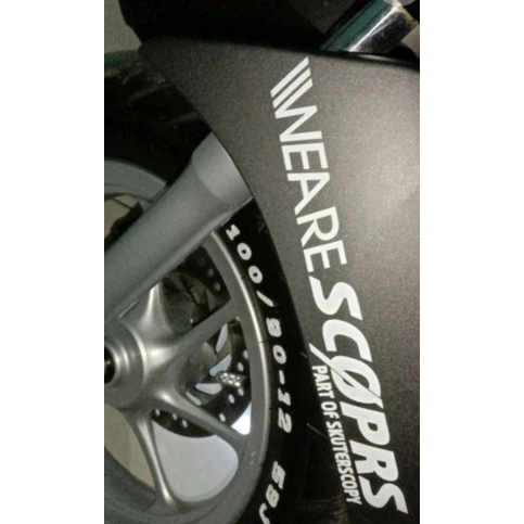 stiker motor scoopy we are scooprs matic COD KREN kekkinian