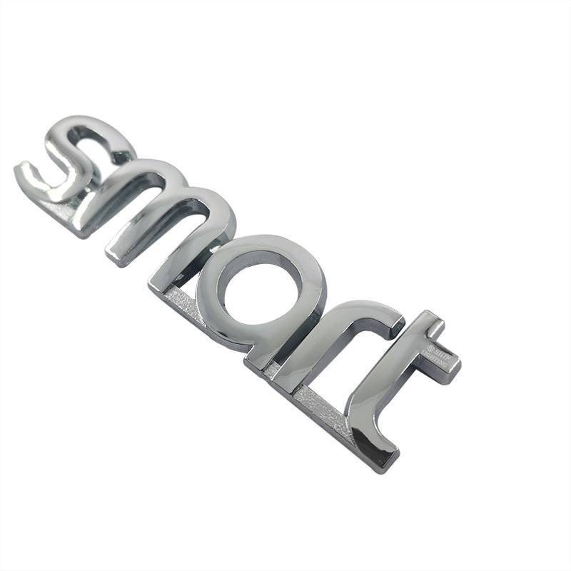 1 x ABS SMART Smart Letter Logo Car Auto Rear Emblem Badge Sticker Decal Replacement for Mercedes Benz