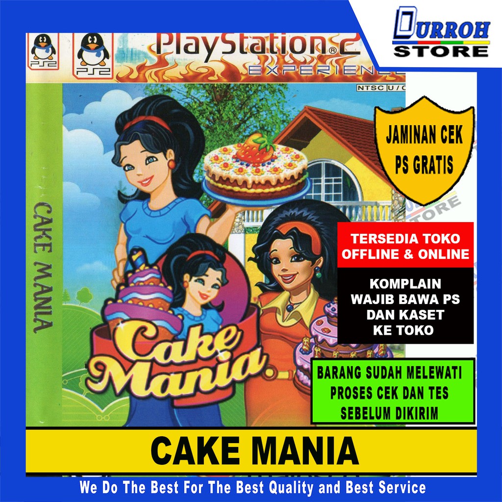 KASET GAME PS 2 CAKE MANIA