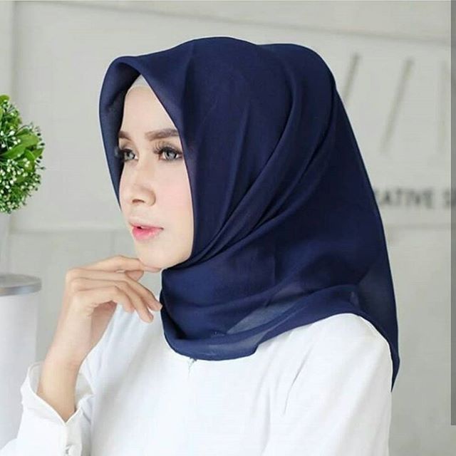 [CYC | COD] REALPICT | Kerudung Square Polos | Voal Ultrafine Premium | Hijab Segi Empat Bella Square Kerudung Paris Muslim Wanita Anti Letoy