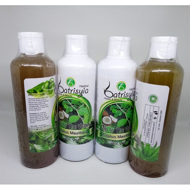 Sabun TTT Top to Toe Wash Bidara Batrisyia Herbal 250 ml