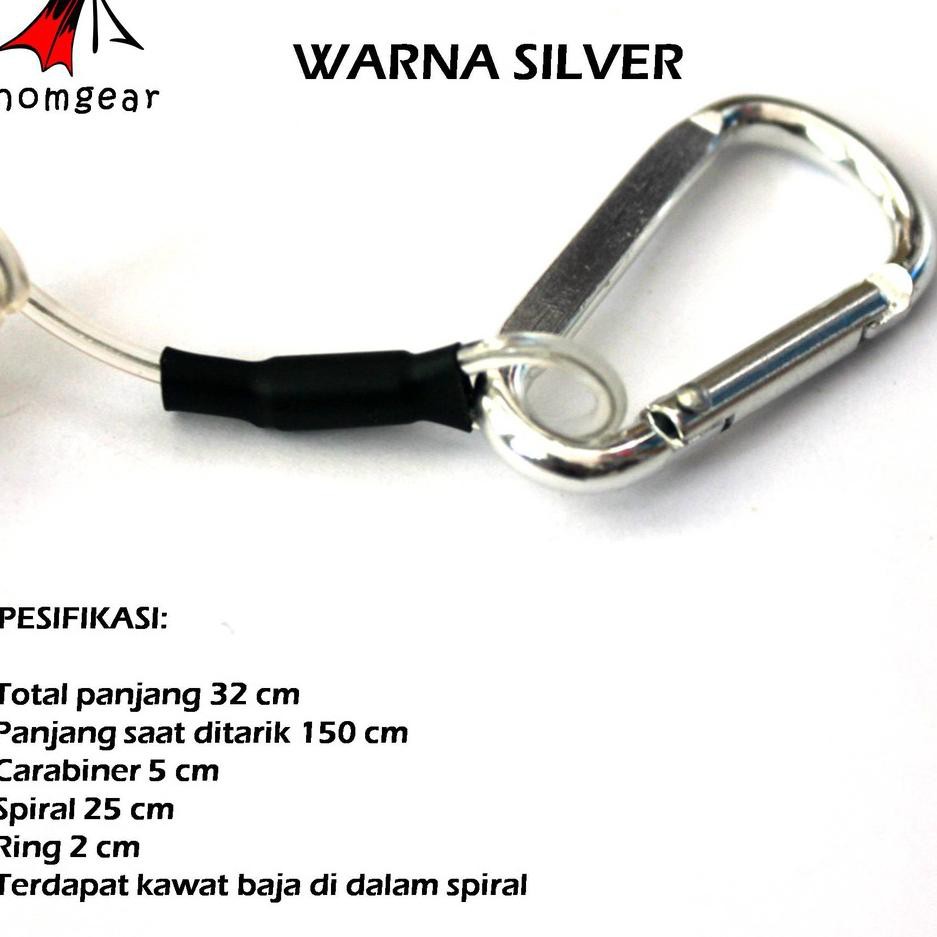 tali lanyard spiral wire sling safety fall protection gantungan kunci racet scaffolder thomgear I04T