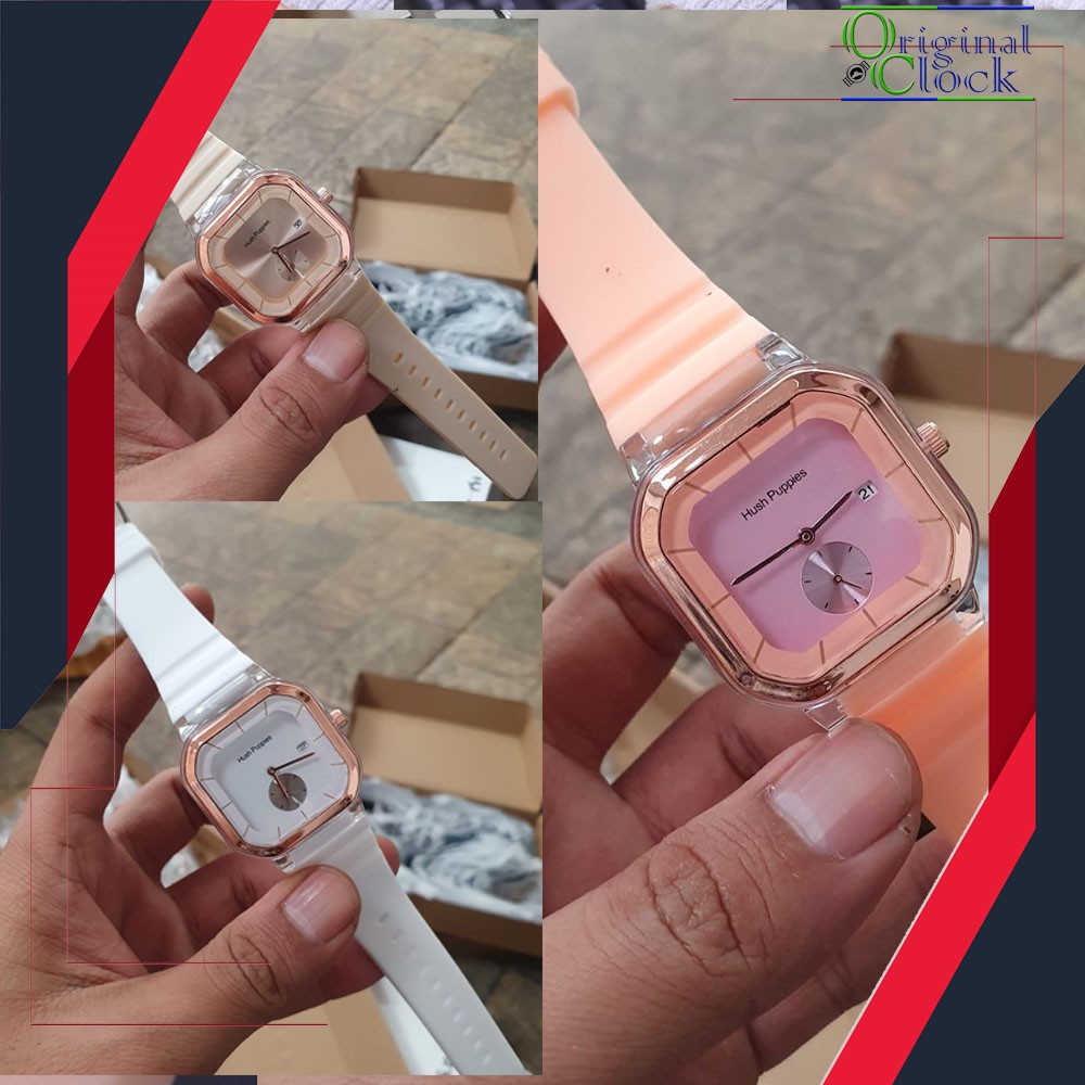 HUSH PUPPIES AC 2811 FASHION FREE BOX MODEL AC TERLARIS / JAM WANITA RUBBER STRAP