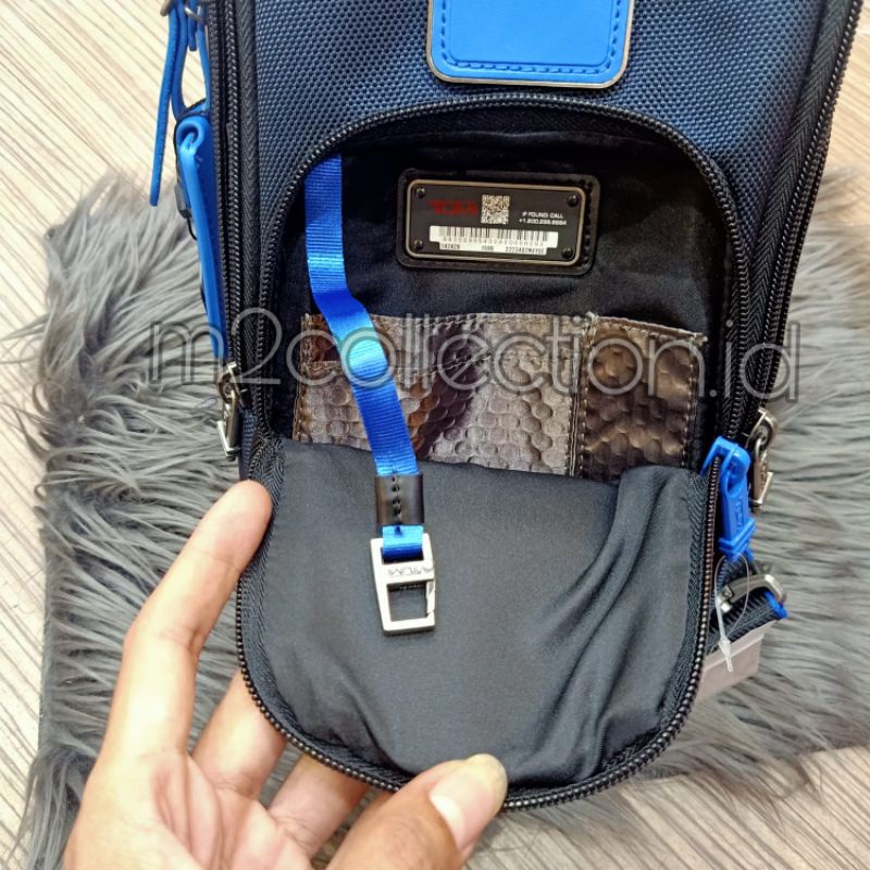 New Slingbag Fife Slim Blak List Navy Bodybag Tas Selempang Mirror Quality