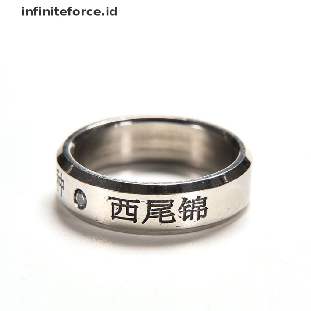 1pc Cincin Cosplay Anime Tokyo Ghoul Ken Kaneki Bahan Titanium