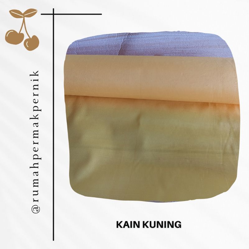 Kain Kuning Merk Teratai/Kain Kuning Bahan Spanduk Sablon/Kain Kuning Jiarah/Kain Kuning Mandi-mandi