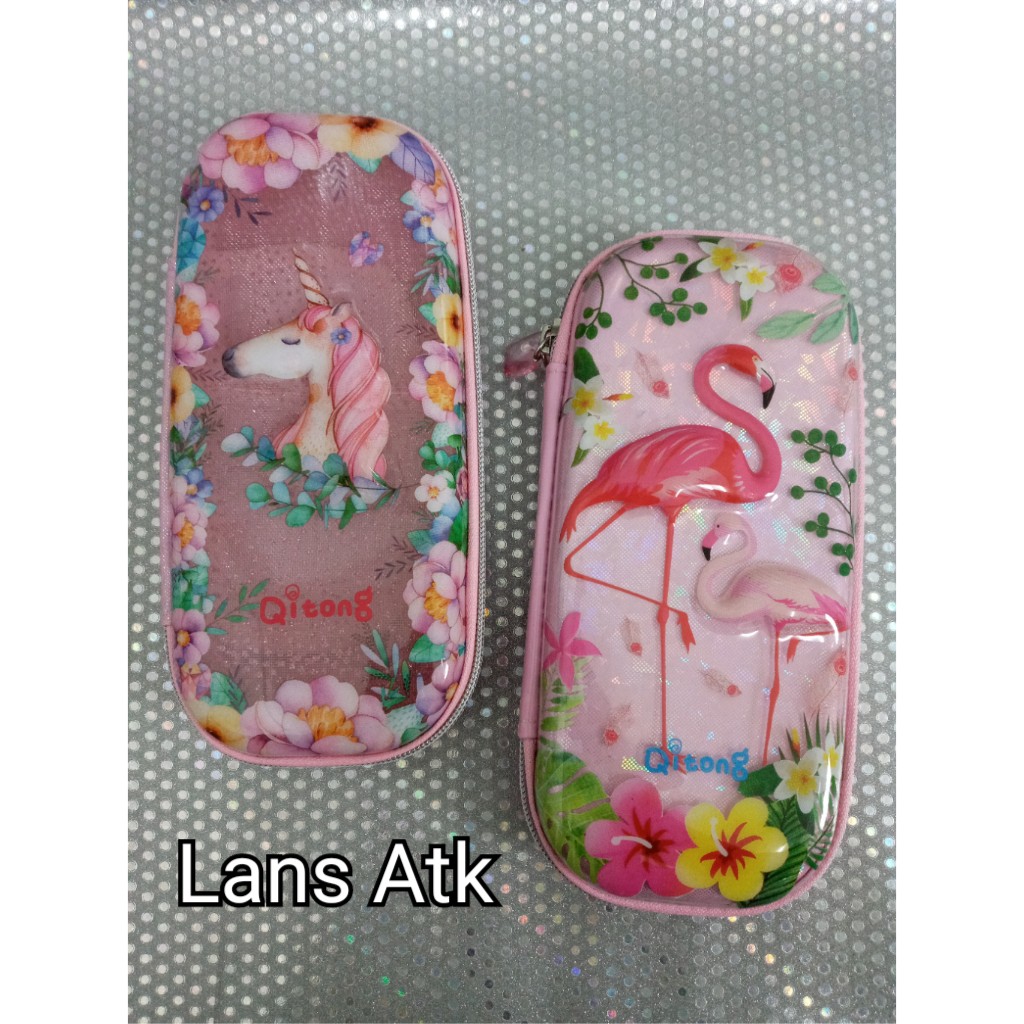 

Tempat pensil - Kotak Pensil Qitong timbul QT-5740 / Pen Case Qitong