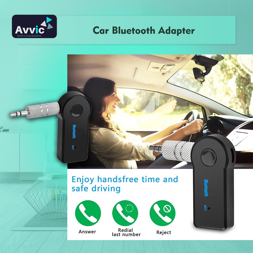 Car Bluetooth Adapter Audio Music Receiver Wireless Bluetooth Handsfree Audio Jack 3.5mm