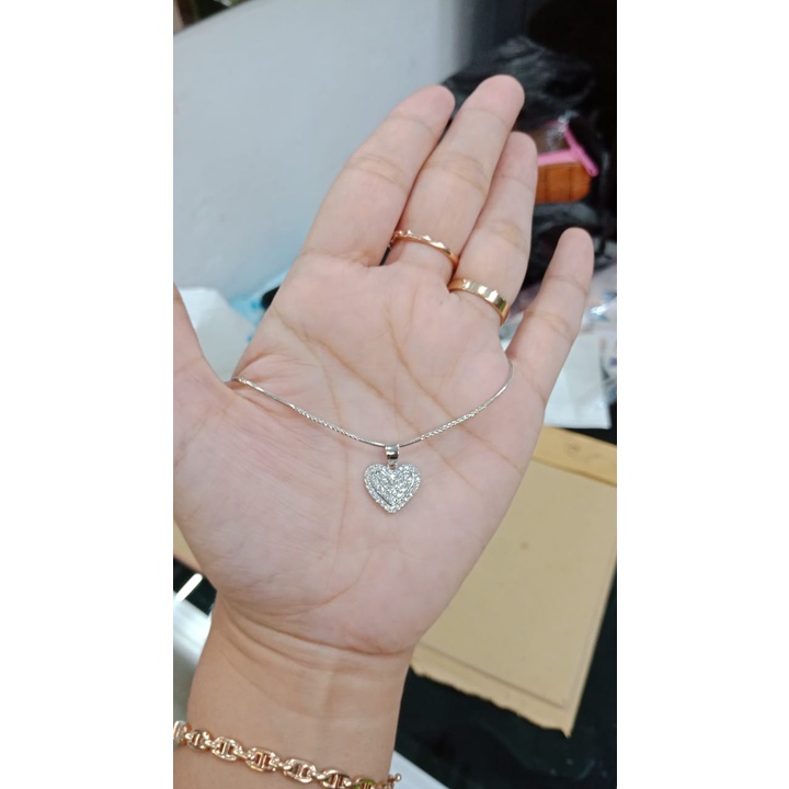 KALUNG CASANDRA LIONTIN LOVE WANITA PERAK ASLI 925