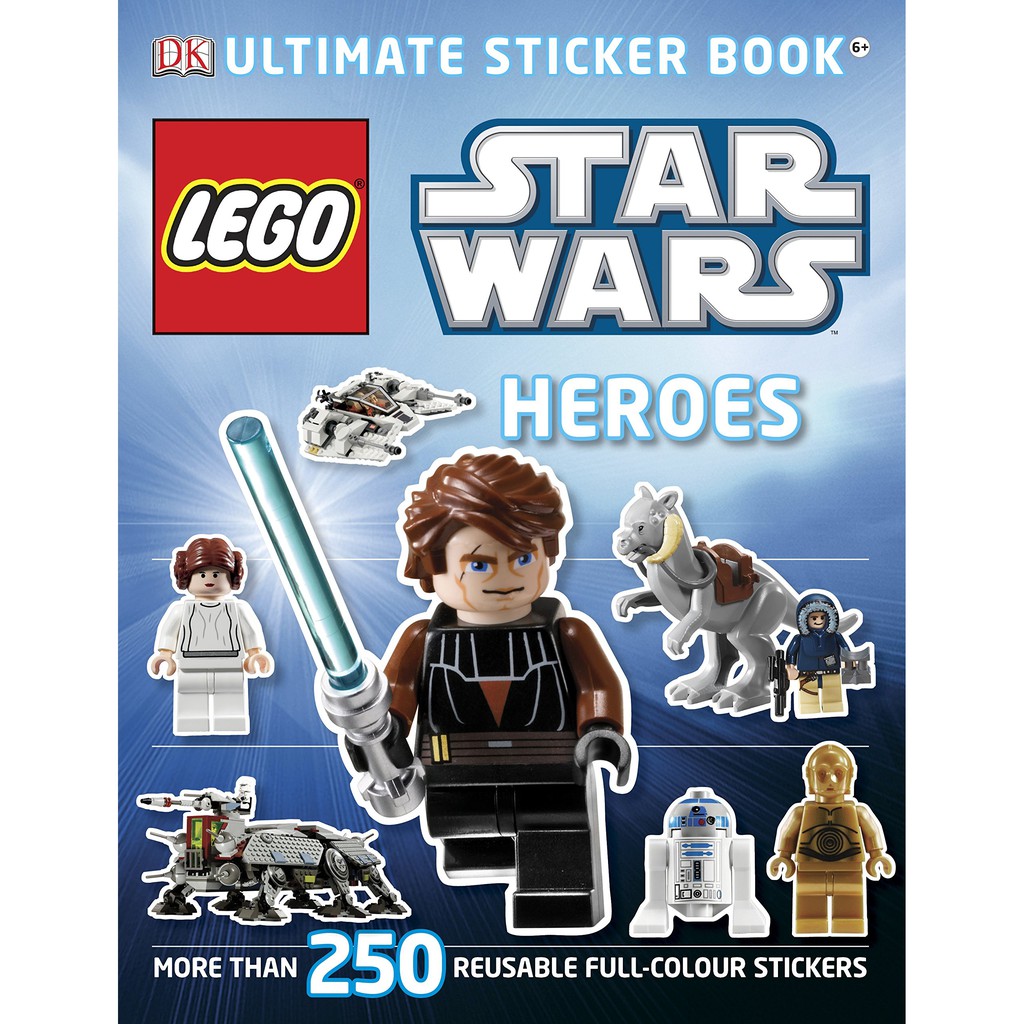 Buku Anak Import Lego Star Wars Heroes Ultimate Sticker Book by DK. Bahasa Inggris