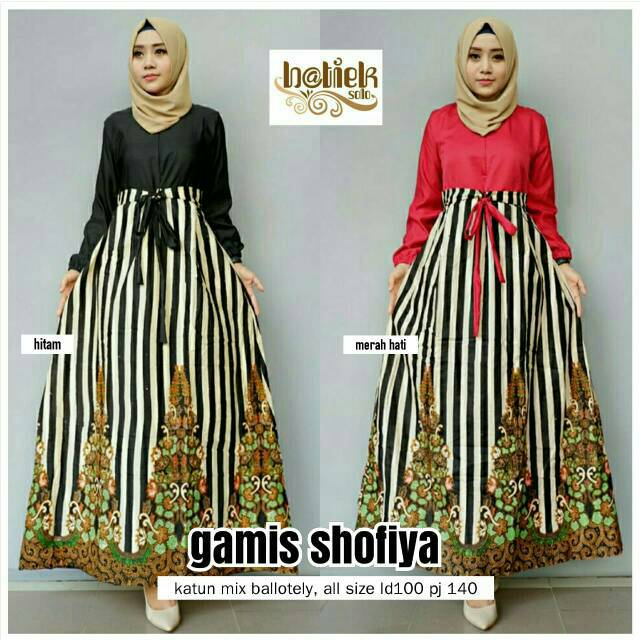Gamis shofiya batik solo