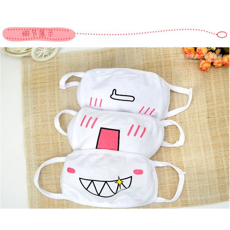 MEM masker emoticon japan mask anime ekspresi kartun lucu kaomoji