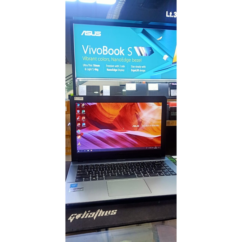 LAPTOP ASUS X441N RAM 4GB MURAH KULIAH ONLINE KANTORAN BAGUS