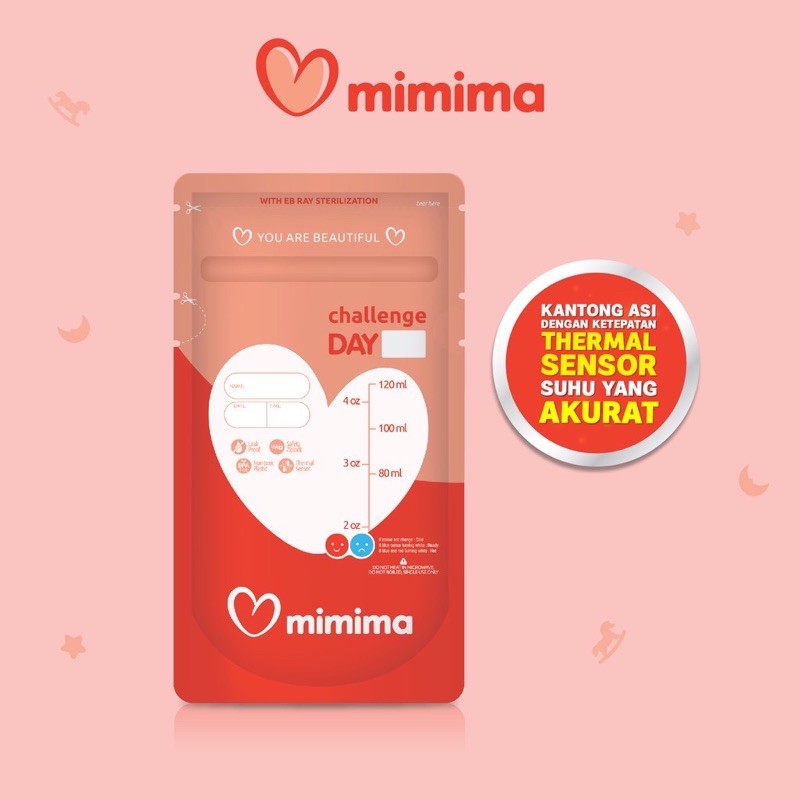 MIMIMA KANTONG ASI 120ML ISI 30PCS - plastik penyimpan asi ibu menyusui