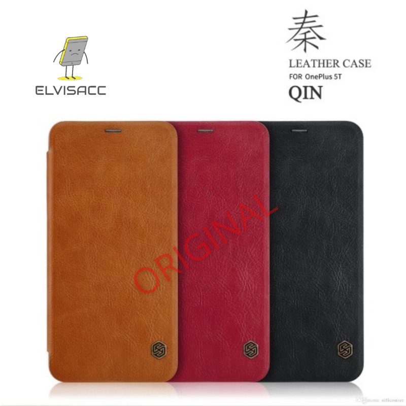 ONE PLUS 5T NILLKIN QIN LEATHER CASE ORIGINAL