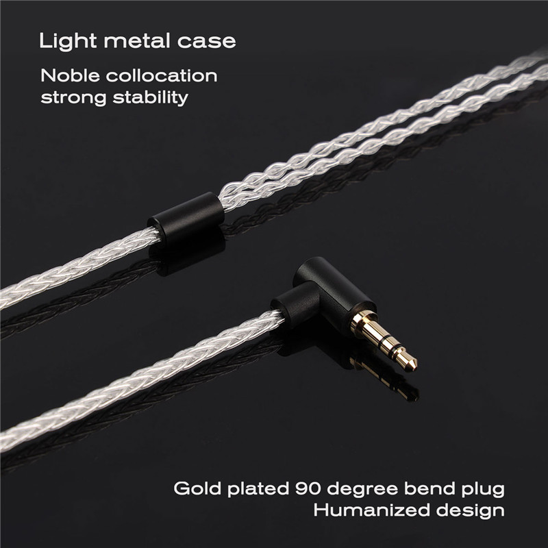 Jcally Jc08S Upgrade Earphone Hifi 8 Core Lapis Silver