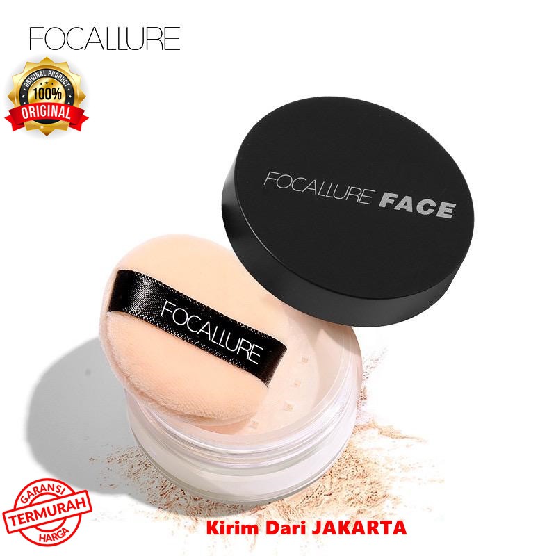 Focallure Bedak Tabur / Loose Powder dengan 3 Pilihan Warna ORIGINAL