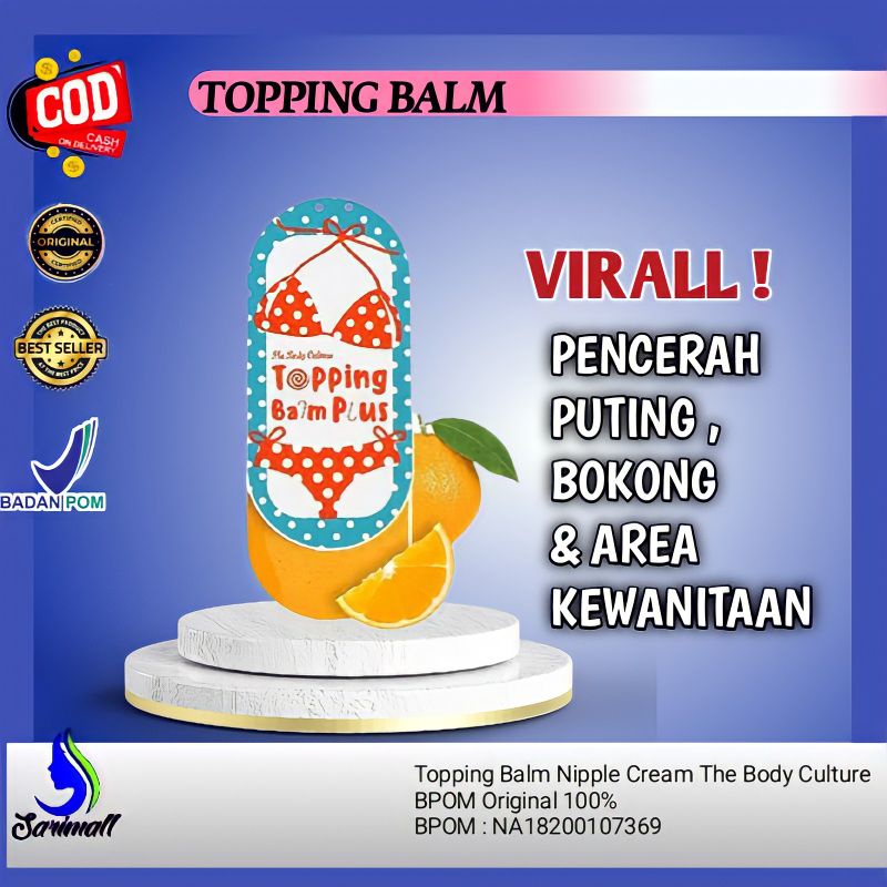 Topping Toping Balm Plus Original Thailand Pemutih Selangkangan Ketiak Bokong Pantat Permanen Ampuh