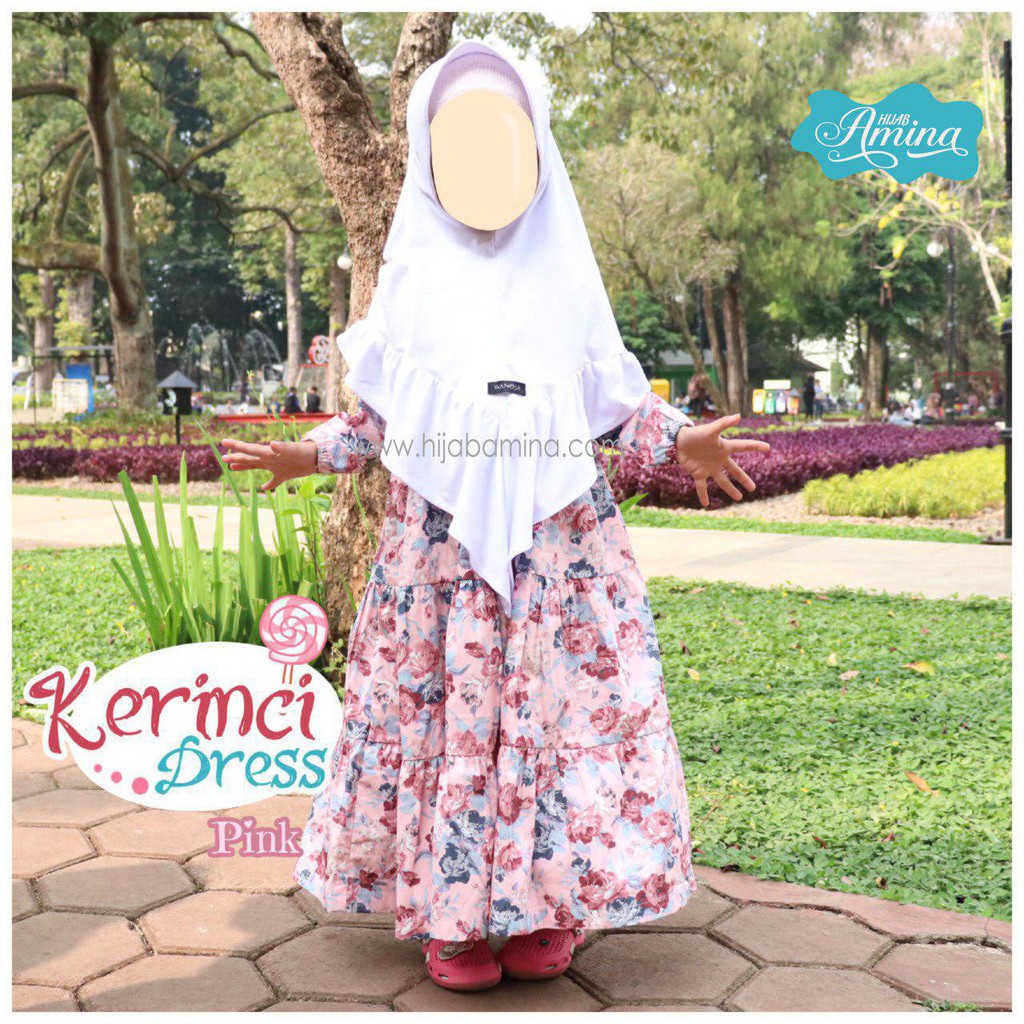 GAMIS KERINCI PINK BY ZIZAZU GAMIS MIRIP KICIKS, GAMIS ANAK GAMIS CANTIK 2019.