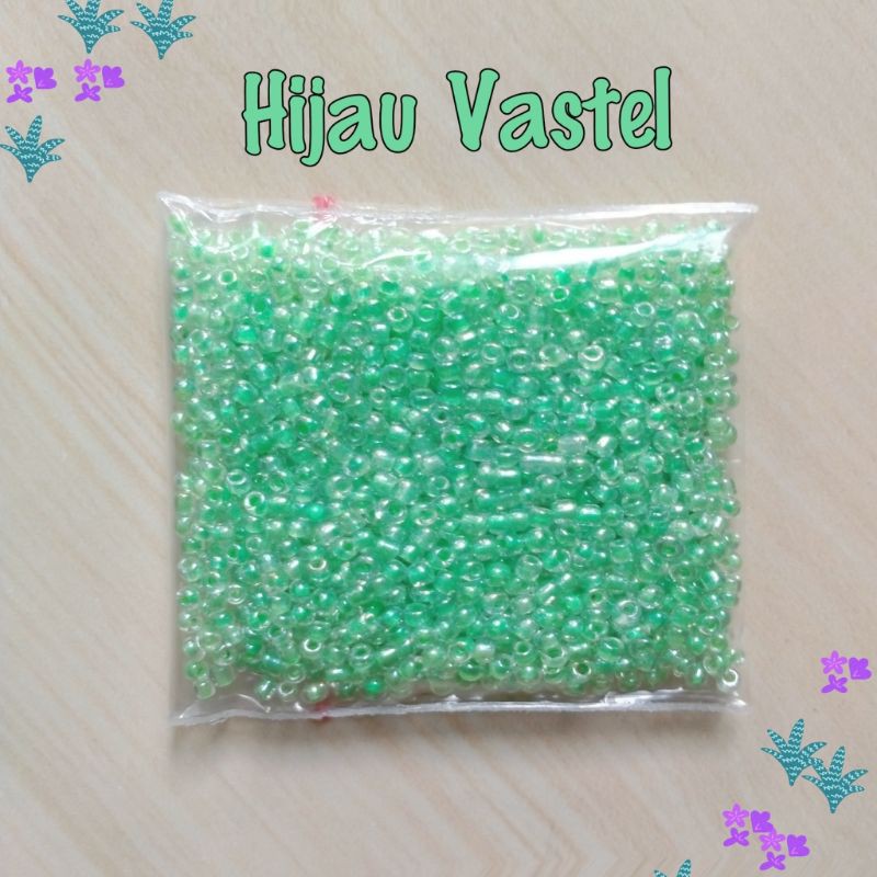 Manik Mote  Payet Pasir 10 gram Hijau Vastel