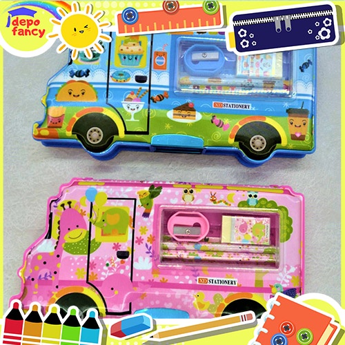 

Kotak Pensil Tutup Magnet 2 Sisi + Isi XD-9566 / Tempat Pensil / Tepak Pensil / Boks Pensil / Box Pen / Pencil Case