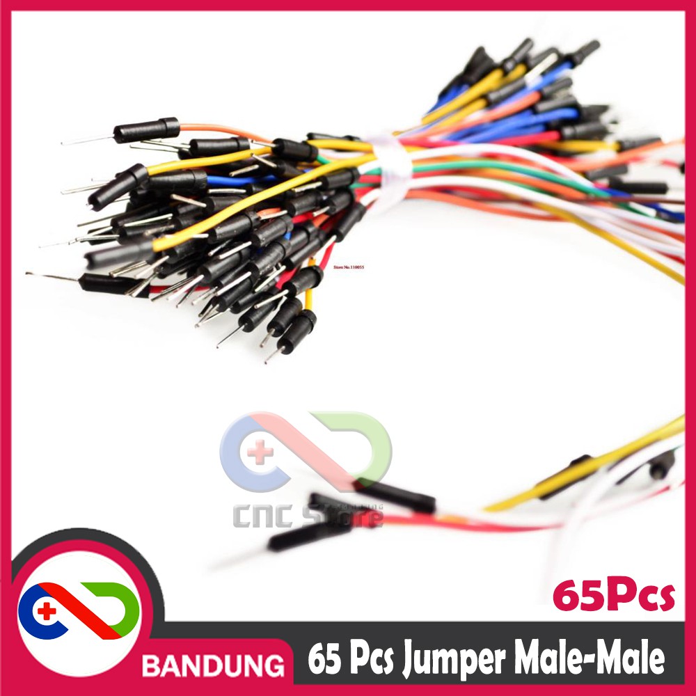 65PCS JUMPER CABLE MALE TO MALE FOR BREADBOARD