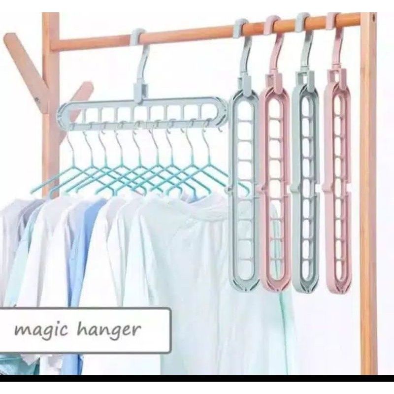 GANTUNGAN BAJU MAGIC / MAGIC HANGER 9 IN ONE / Hanger Multifungsi