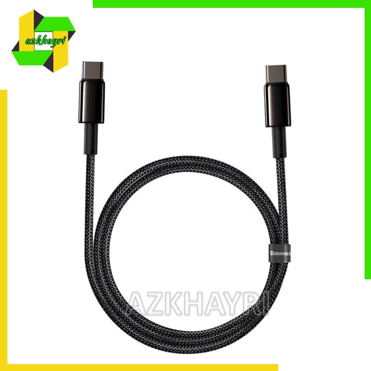 BASEUS Kabel Data Tungsten Gold Type C to Type C 100W 5A Super Fast Charging Charge