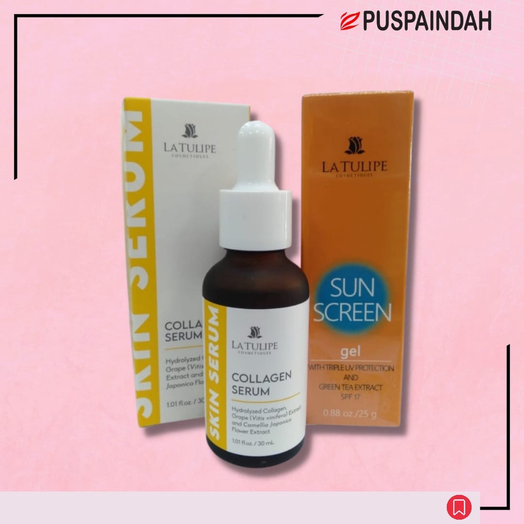 [paket] LA TULIPE SERUM COLLAGE SUNSCREEN GEL