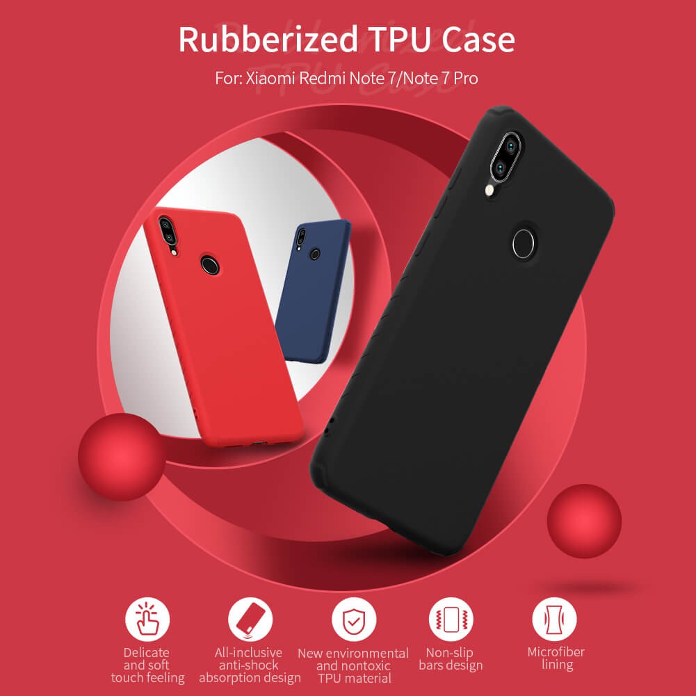 Soft Case XIAOMI Redmi Note 7 NILLKIN Rubber Wrapped protective