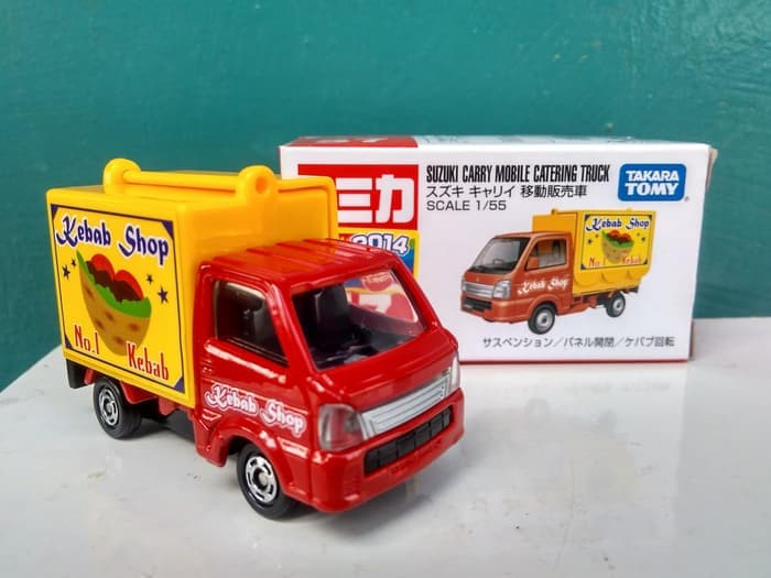 Tomica No 57 Suzuki Carry Mobile Catering truck Diecast miniatur truk cocok untuk hadiah/souvenir