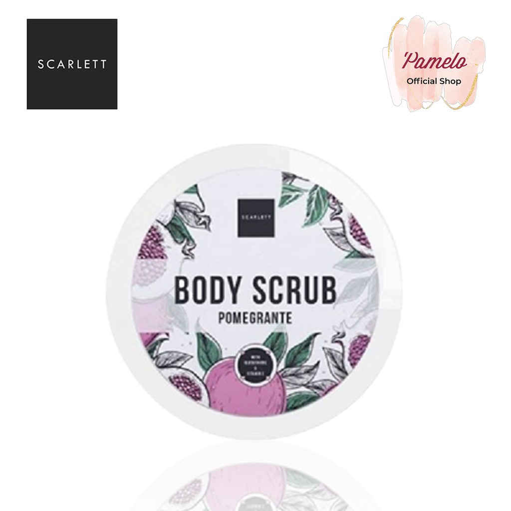 ❤️ Pamelo ❤️ Scarlett Whitening BPOM SALE 100% RESMI ORIGINAL SCARLET SCARLETT BY FELICYA ANGELISTA-BodyScrub Pomegrante