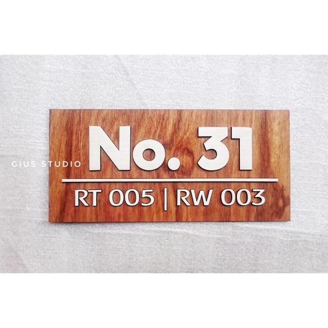 

Papan alamat rumah simple