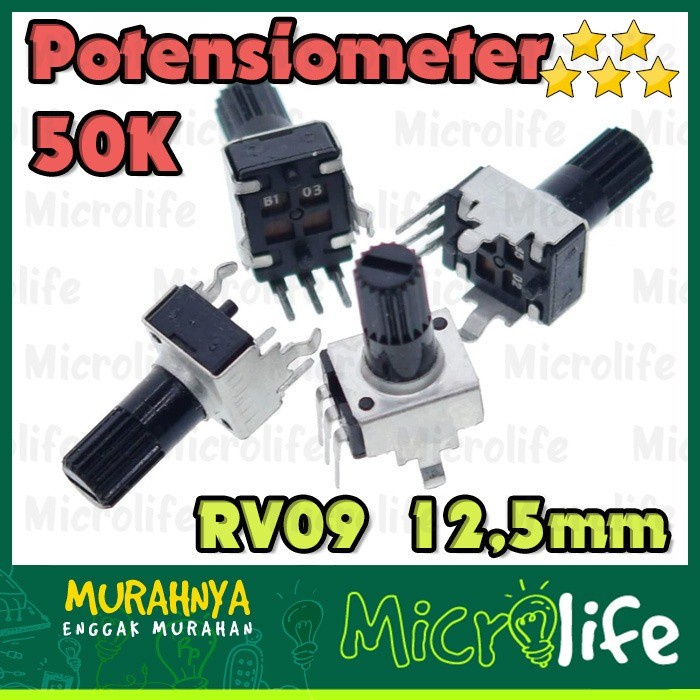 Potensio 50K RV09 Potensiometer 12.5mm