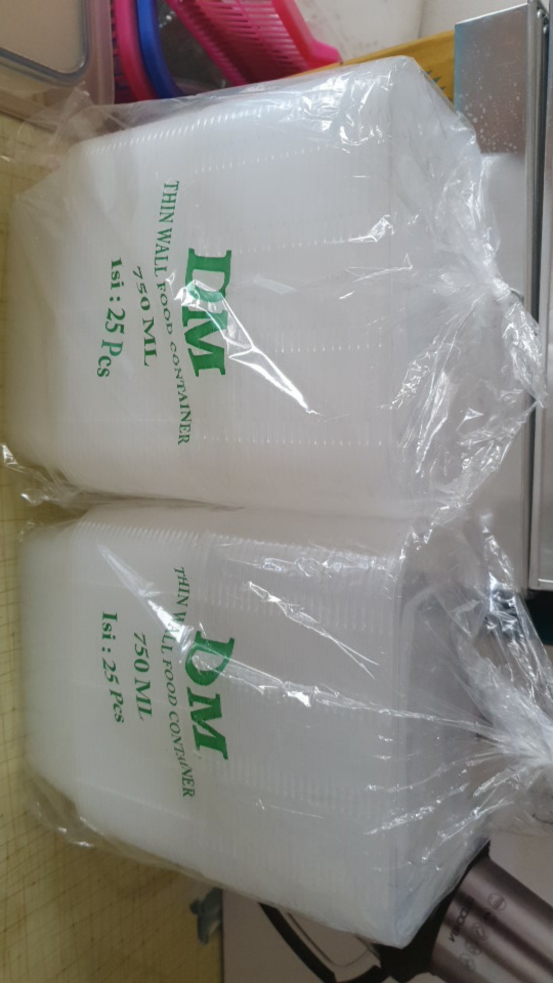 Thinwall / Plastik Food Container 750 Ml Isi 25 Pcs