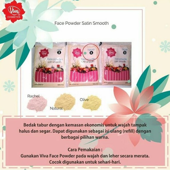 ★ BB ★ VIVA Face Powder Satin Smooth - Bedak Zak Viva - REFILL Face Powder