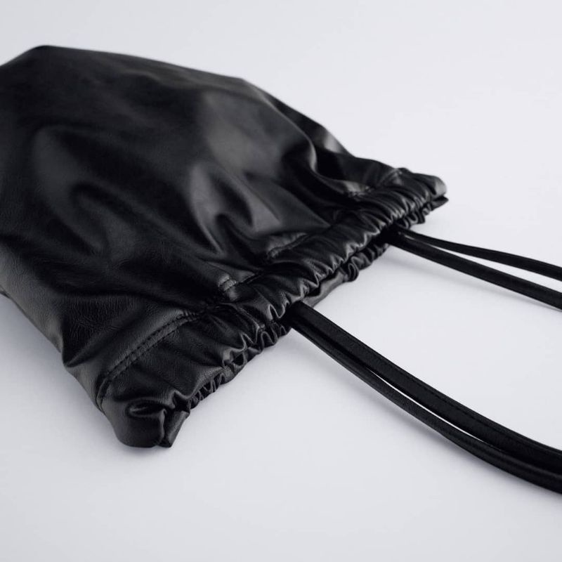 ZRA DRAWSTRING CLOSURE TOTE BAG