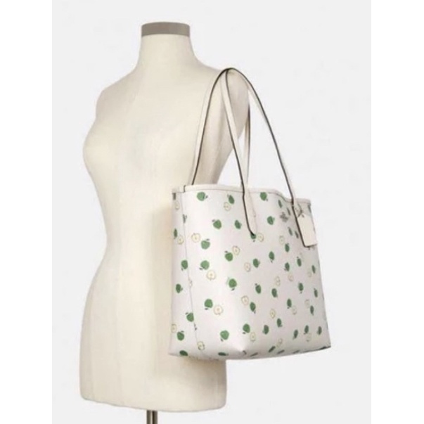 Coach City Tote With Apple Print (C4119)